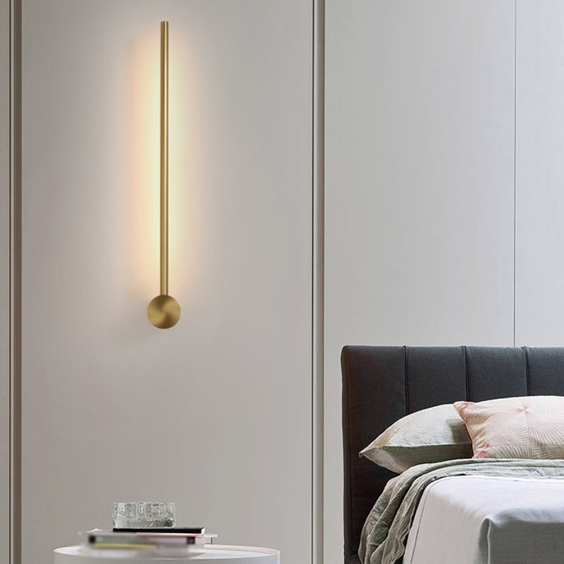 Linear Shape Metal Wall Sconce Modern Style Multi Lights Wall Mount Lighting
