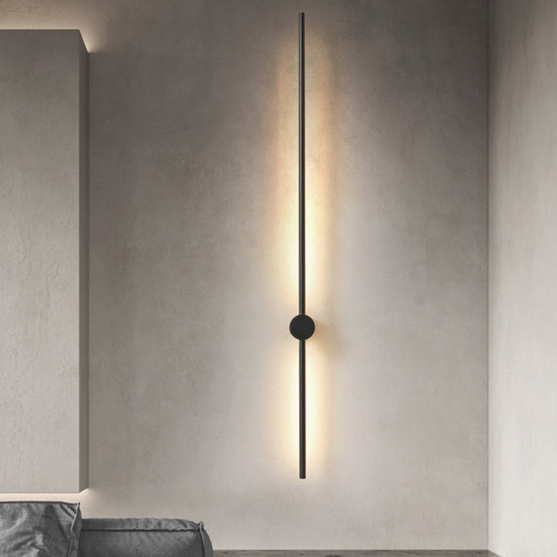 Linear Shape Metal Wall Sconce Modern Style Multi Lights Wall Mount Lighting