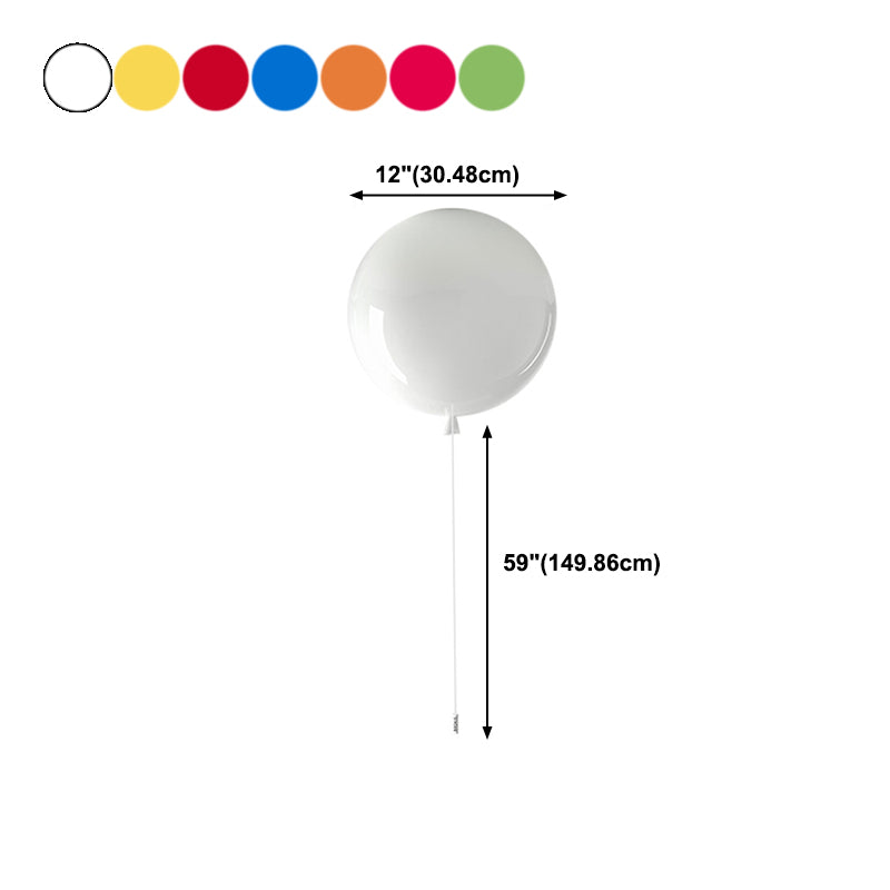 Creative Balloon Wall Light Modern Style Colorful Wall Light Fixture for Bedroom