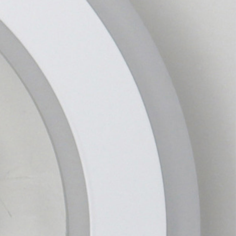 1-Light LED Wall Sconce Light Modern Oval Wall Mount Light for Living Room