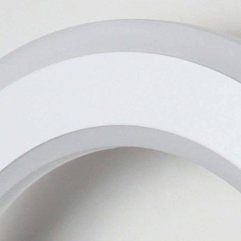 1-Light LED Wall Sconce Light Modern Oval Wall Mount Light for Living Room