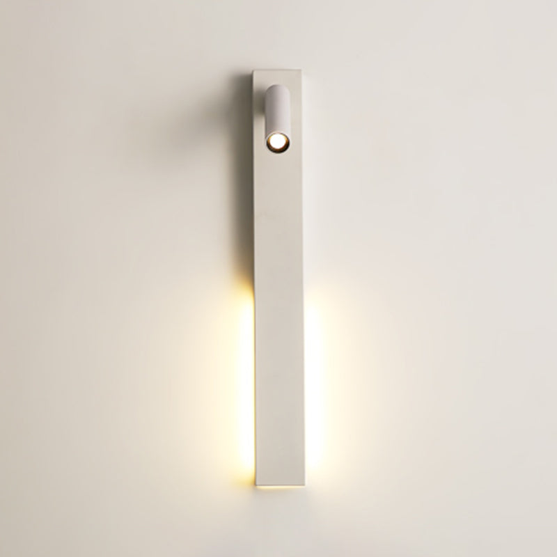 Metal Square Shape Wall Mount Lighting Modern 2-Lights Wall Mounted Light Fixture in White