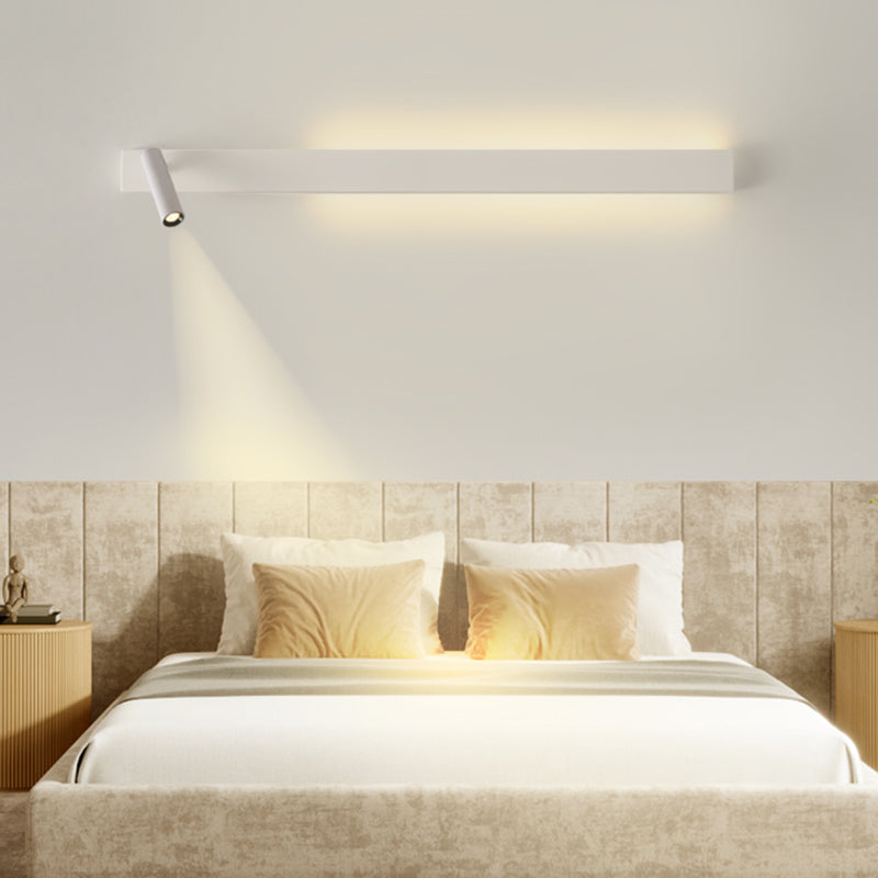 Metal Square Shape Wall Mount Lighting Modern 2-Lights Wall Mounted Light Fixture in White