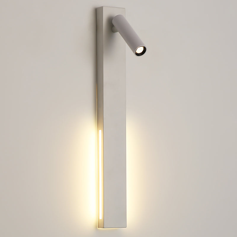 Metal Square Shape Wall Mount Lighting Modern 2-Lights Wall Mounted Light Fixture in White