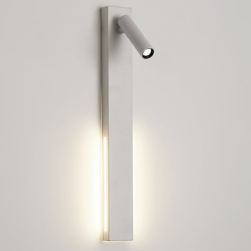 Metal Square Shape Wall Mount Lighting Modern 2-Lights Wall Mounted Light Fixture in White