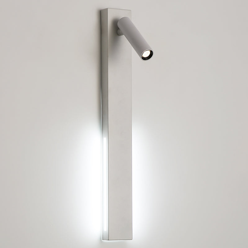 Metal Square Shape Wall Mount Lighting Modern 2-Lights Wall Mounted Light Fixture in White
