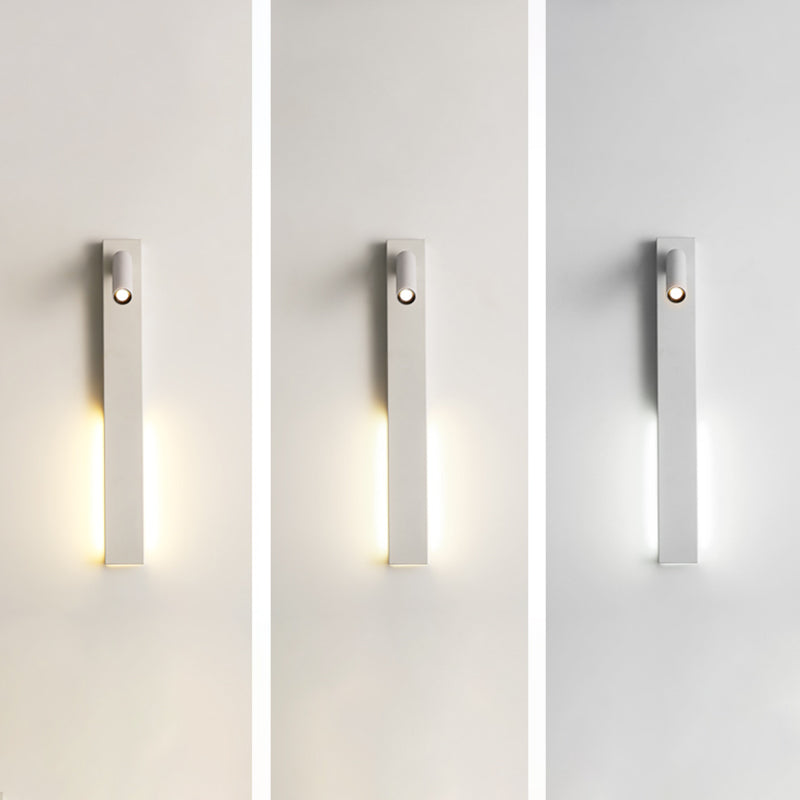Metal Square Shape Wall Mount Lighting Modern 2-Lights Wall Mounted Light Fixture in White