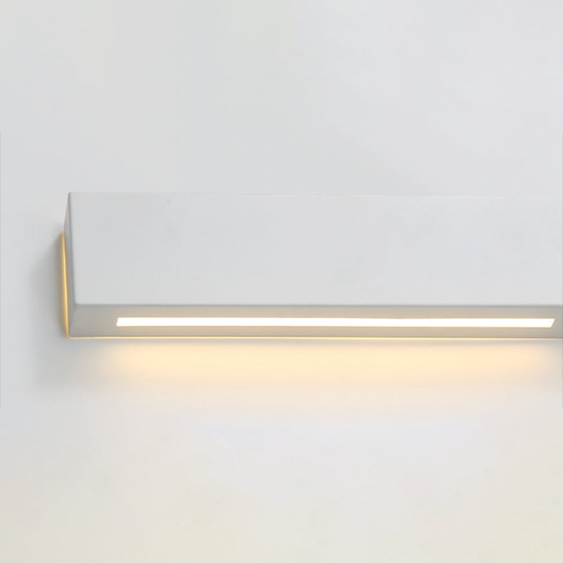 Metal Square Shape Wall Mount Lighting Modern 2-Lights Wall Mounted Light Fixture in White