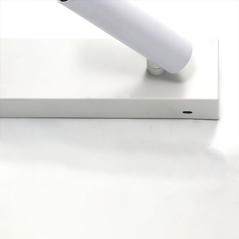 Metal Square Shape Wall Mount Lighting Modern 2-Lights Wall Mounted Light Fixture in White