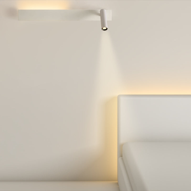 Metal Square Shape Wall Mount Lighting Modern 2-Lights Wall Mounted Light Fixture in White