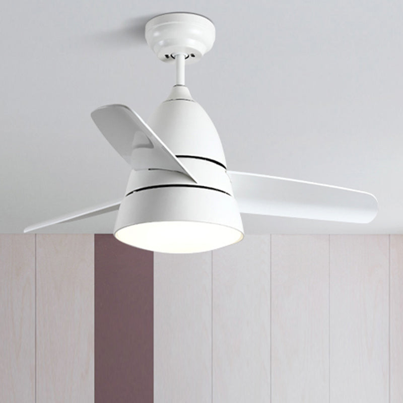 Kids Style Geometry Ceiling Fan Lamp Metal 1 Light Ceiling Fan Lighting for Living Room
