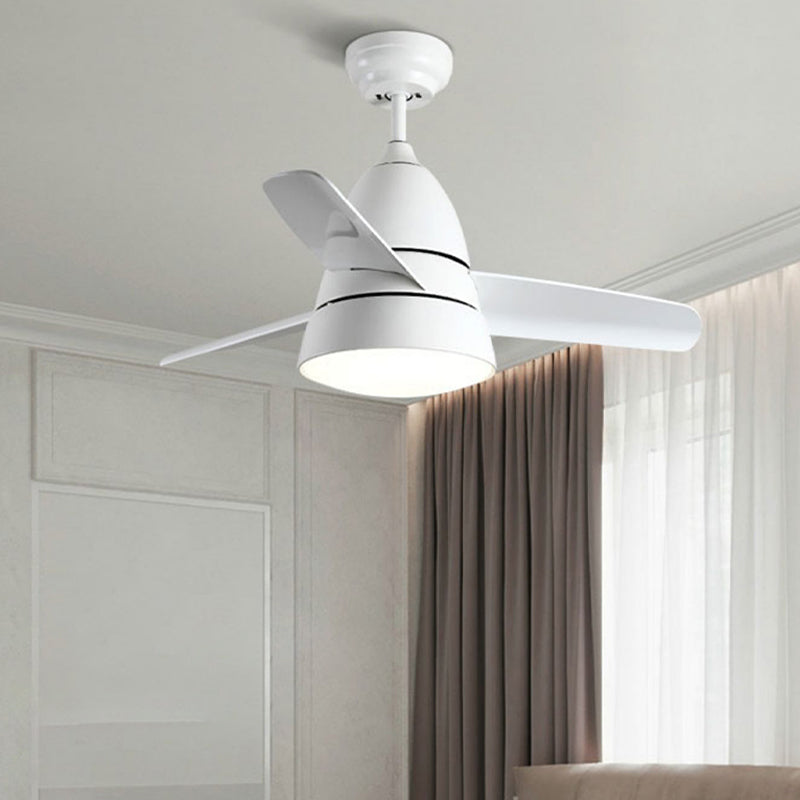 Kids Style Geometry Ceiling Fan Lamp Metal 1 Light Ceiling Fan Lighting for Living Room