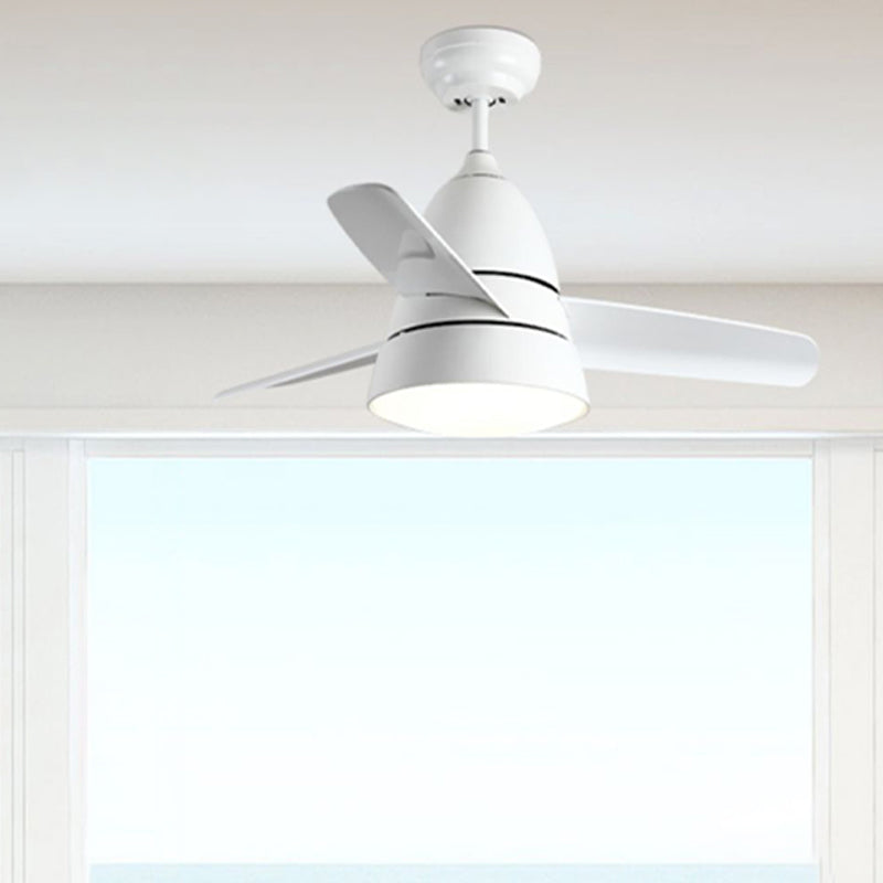 Kids Style Geometry Ceiling Fan Lamp Metal 1 Light Ceiling Fan Lighting for Living Room