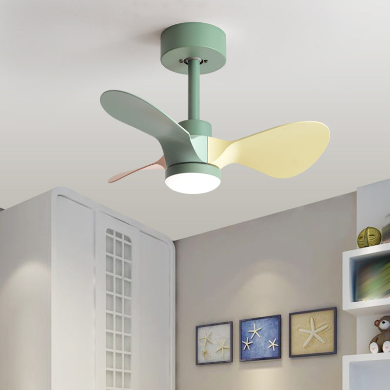 1-Light Ceiling Fan Lighting Modern Style Metal Ceiling Fan Lighting for Children's Room