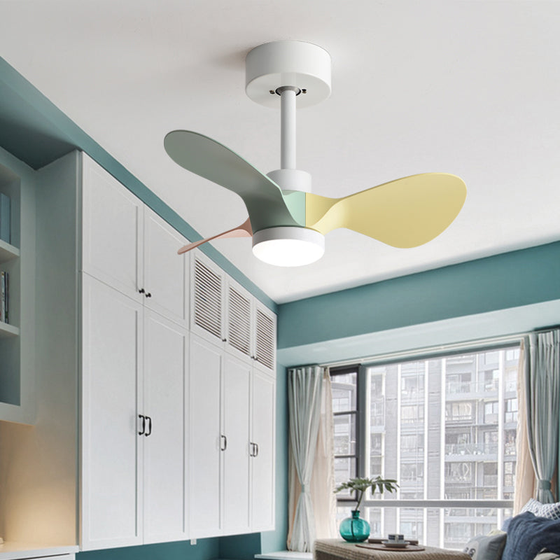 1-Light Ceiling Fan Lighting Modern Style Metal Ceiling Fan Lighting for Children's Room