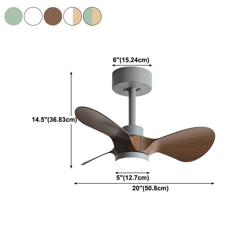 1-Light Ceiling Fan Lighting Modern Style Metal Ceiling Fan Lighting for Children's Room