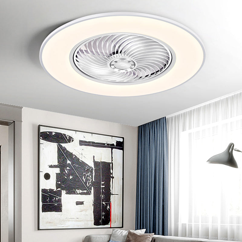 Metal Ceiling Fan Light Fixture Round Modern Ceiling Light Fixture