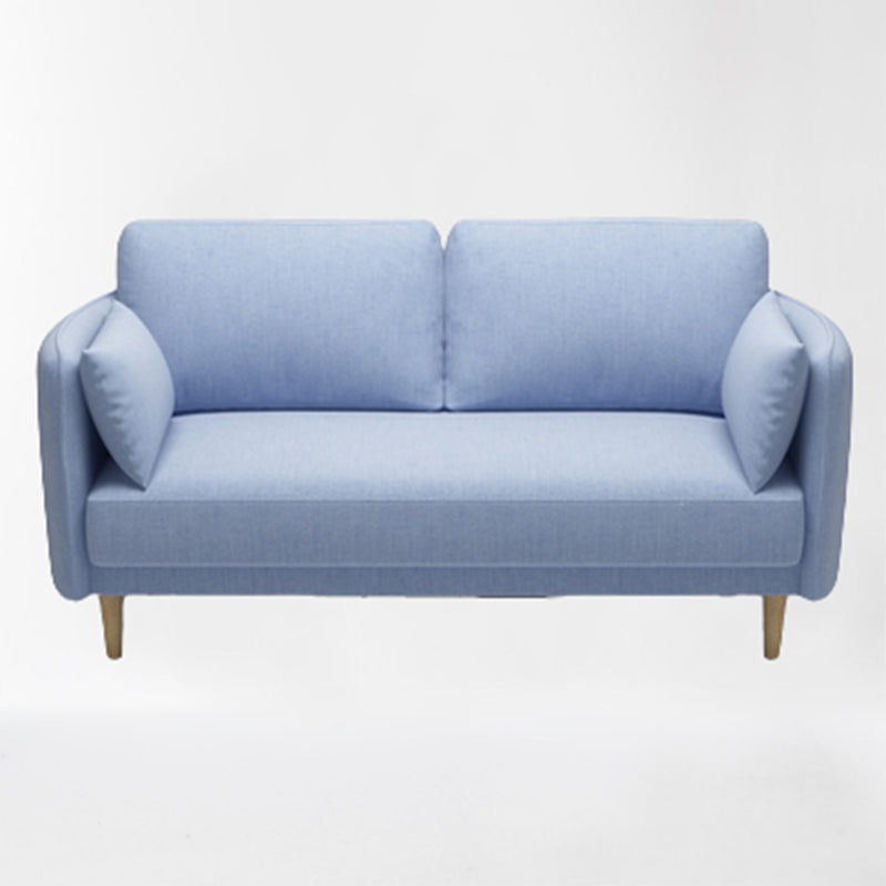 Linen Contemporary Standard Square Arm Sofa for Living Room, Apartment