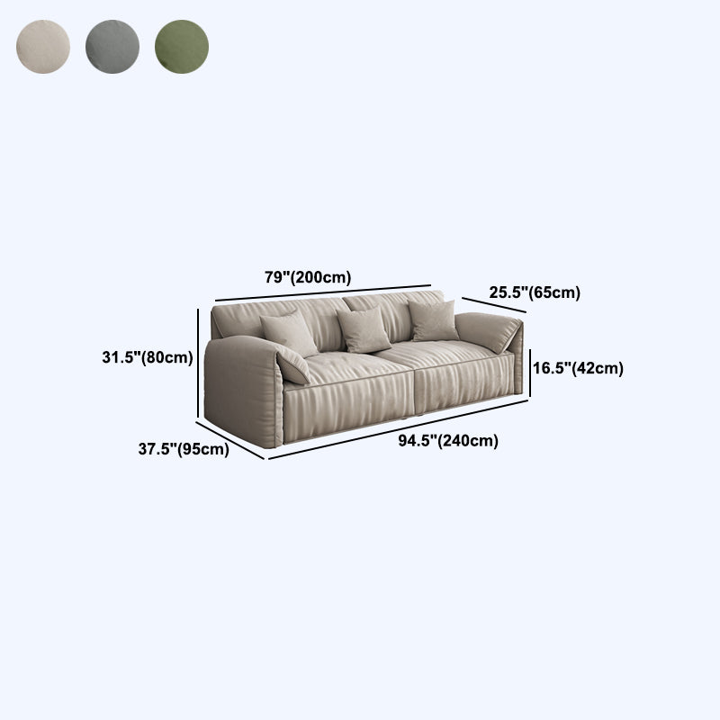 Velvet Sofa 37.40" D x 31.49" H Pillow Top  Arm Sofa for Living Room