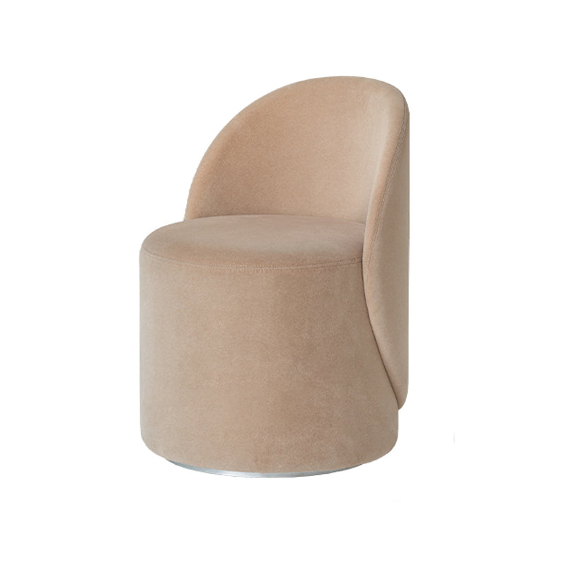 Nordic Fabric/ Leather Tight Back Chair Solid Color Accent Chair