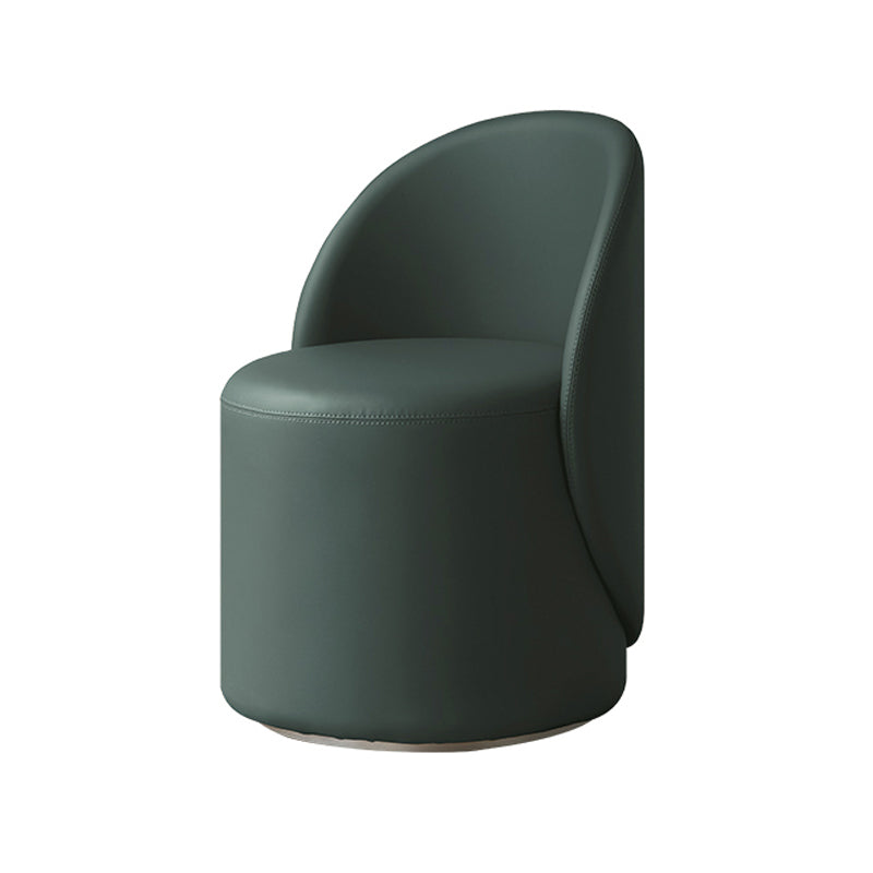 Nordic Fabric/ Leather Tight Back Chair Solid Color Accent Chair
