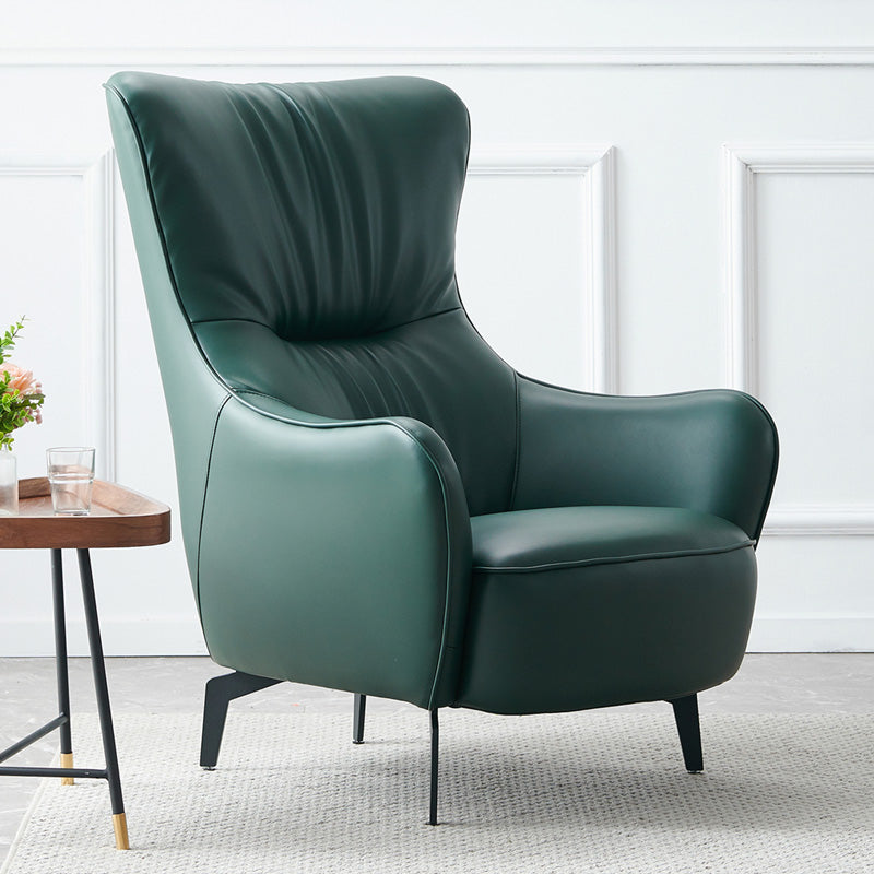 Nordic Single Chair Modern Simple Tiger Chair Leather Single Sofa Light Luxury High Back