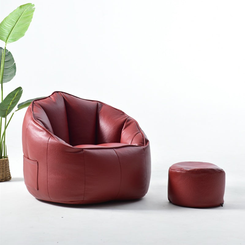 29.5 Wide Armchair Velvet Modern Accent Armchair with Ottoman