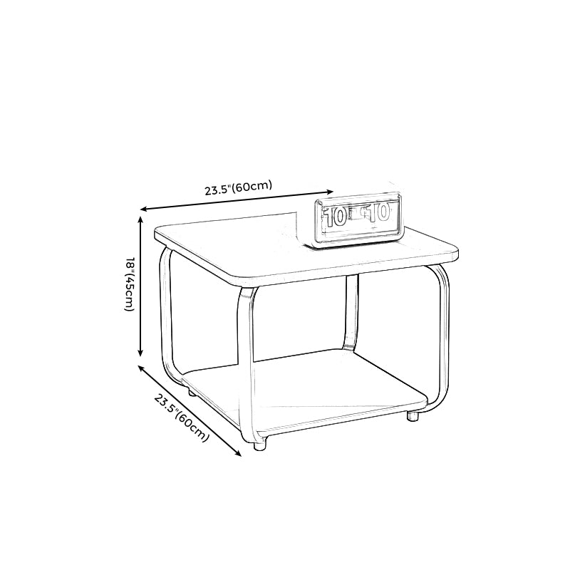 Frame/Frame Coffee Table Modern Rectangular MDF 18''H Coffee Table