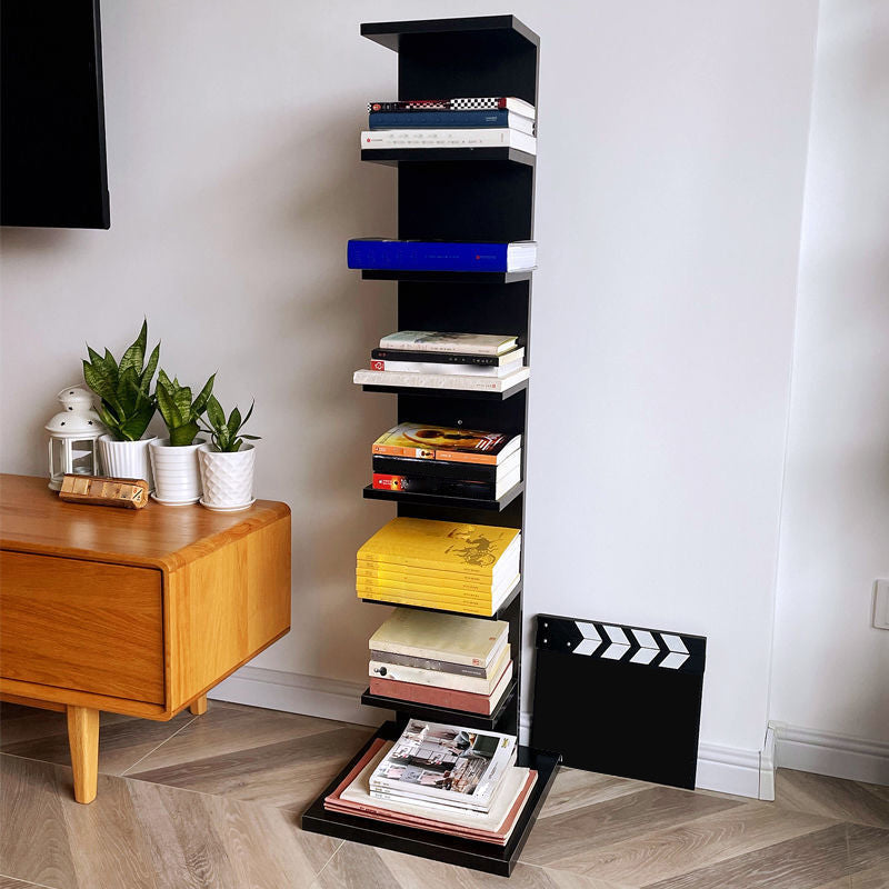 13.78"W Bookcase Contemporary Style Invisible Bookshelf for Home Office