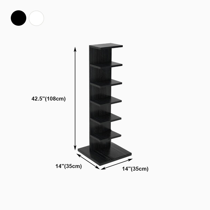 13.78"W Bookcase Contemporary Style Invisible Bookshelf for Home Office