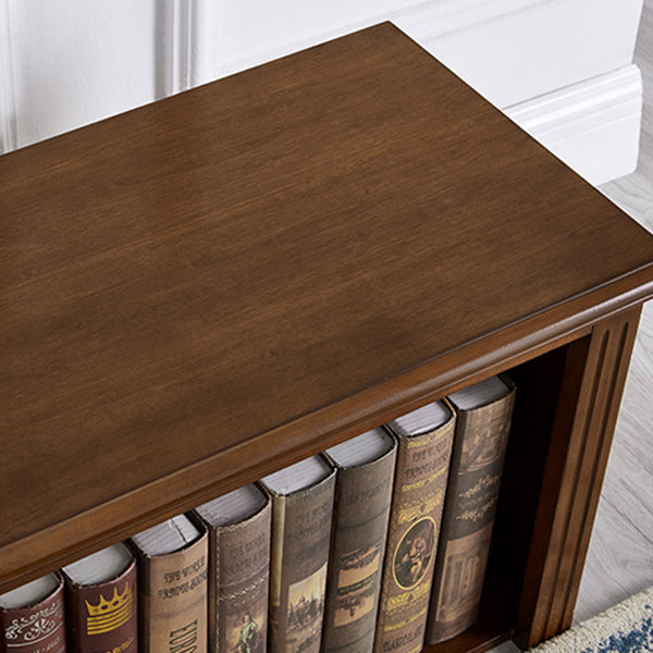 Solid Wood Standard Bookcase Modern Home Bookshelf with Rectangle Shelves