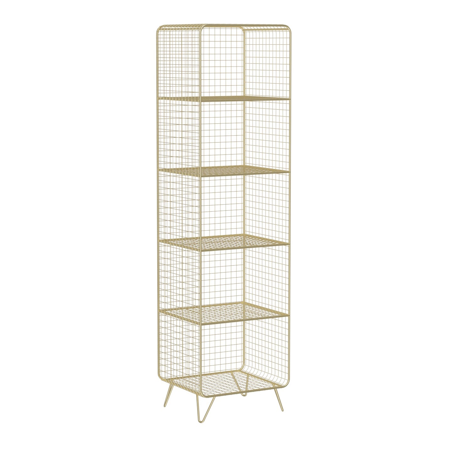 Modern Style Bookshelf Standard Closed Back Metal Bookshelf for Home