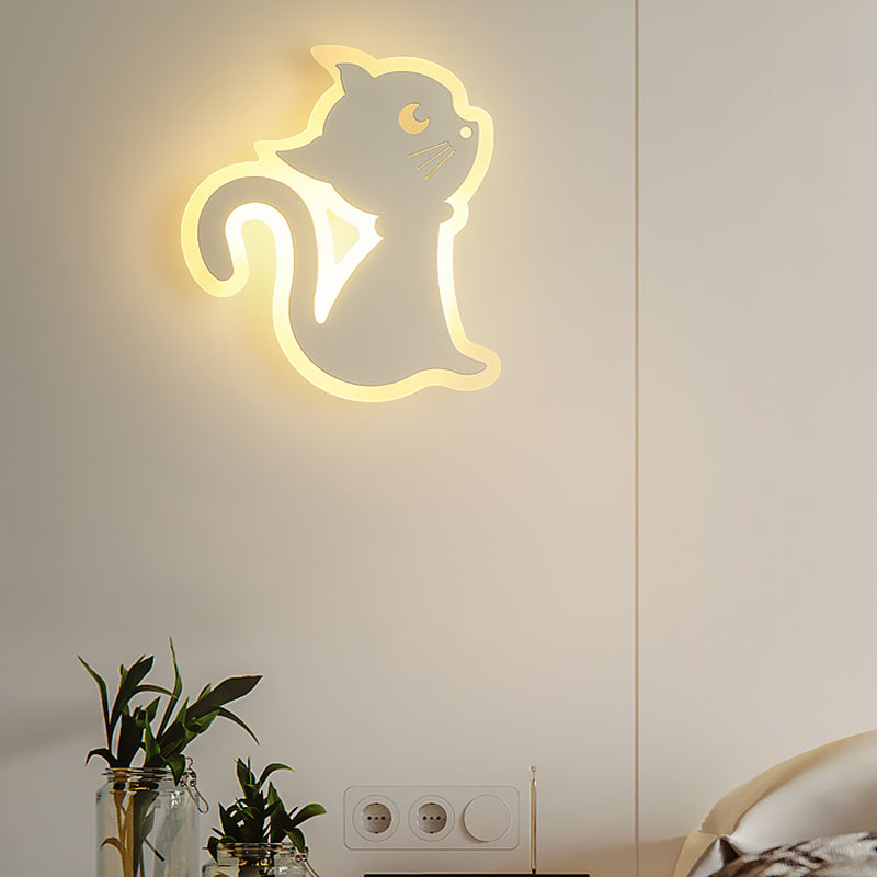 Modern Style Sconce Light Fixture Household Cat Wall Mounted Lamp for Sitting Room