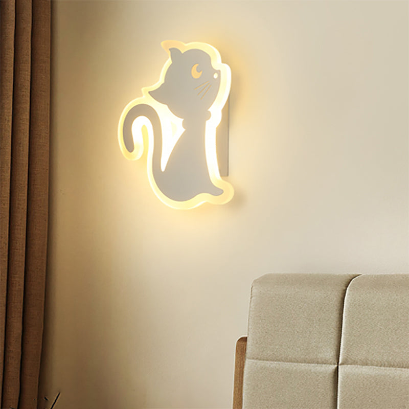 Modern Style Sconce Light Fixture Household Cat Wall Mounted Lamp for Sitting Room