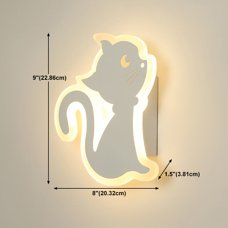 Modern Style Sconce Light Fixture Household Cat Wall Mounted Lamp for Sitting Room