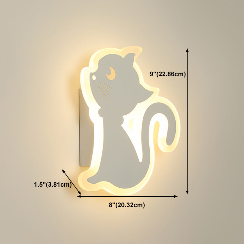 Modern Style Sconce Light Fixture Household Cat Wall Mounted Lamp for Sitting Room