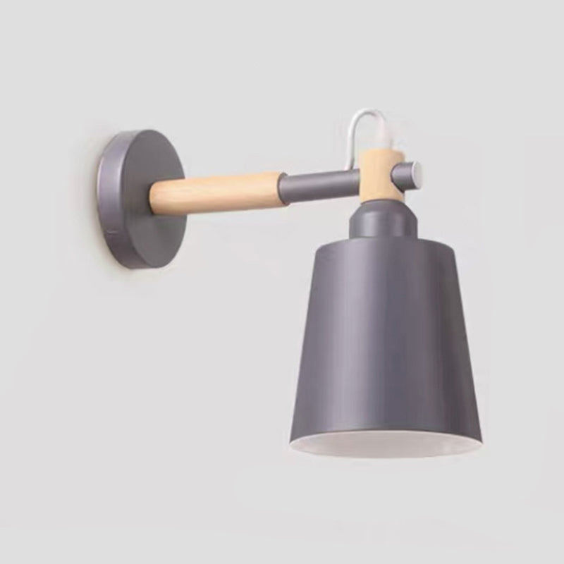 Modern Style Flared Wall Mounted Lamps Metal 1 Light Wall Lighting Ideas