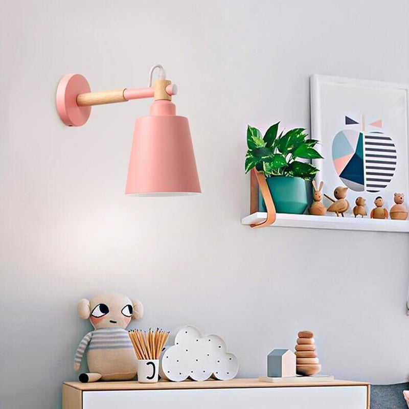 Modern Style Flared Wall Mounted Lamps Metal 1 Light Wall Lighting Ideas