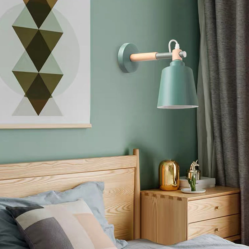 Modern Style Flared Wall Mounted Lamps Metal 1 Light Wall Lighting Ideas