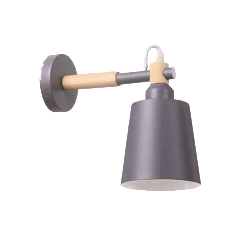 Modern Style Flared Wall Mounted Lamps Metal 1 Light Wall Lighting Ideas