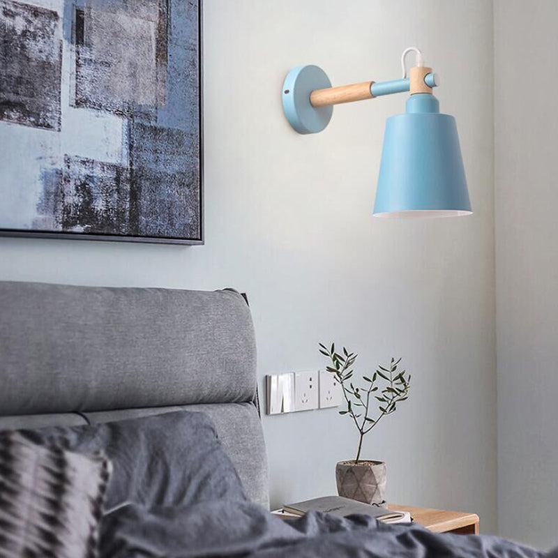Modern Style Flared Wall Mounted Lamps Metal 1 Light Wall Lighting Ideas