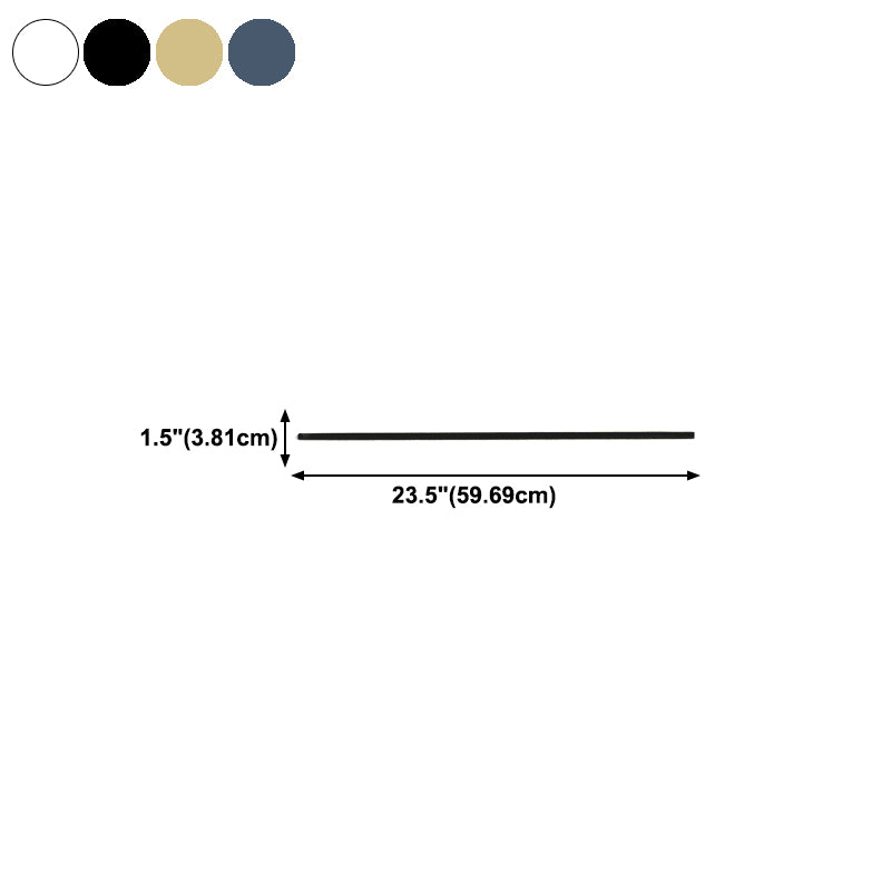 Linear Shape Metal Wall Lighting Modern 1 Light Wall Mounted Light Fixture