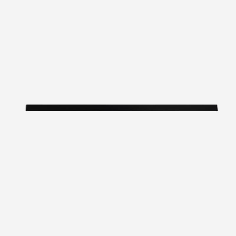 Linear Shape Metal Wall Lighting Modern 1 Light Wall Mounted Light Fixture in Black