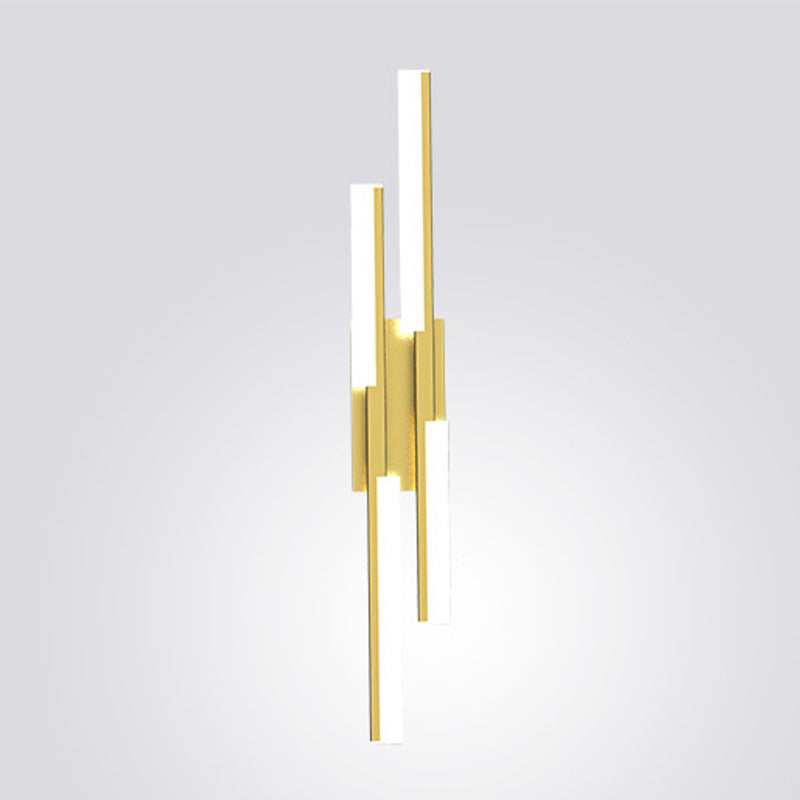 Metal Linear Shape Wall Lighting Modern Style Multi Lights Wall Mounted Light Fixture