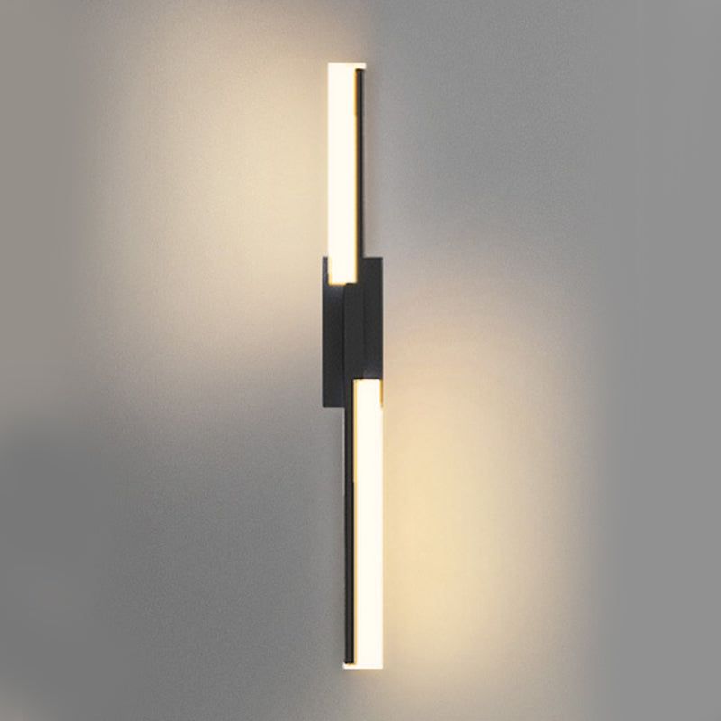 Metal Linear Shape Wall Lighting Modern Style Multi Lights Wall Mounted Light Fixture