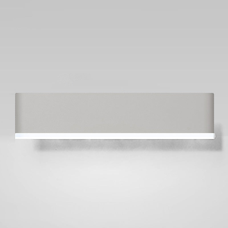 Modern Simple Iron Wall Light Rectangle Shape LED Rotatable Wall Lamp for Bedroom