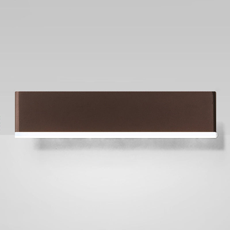 Modern Simple Iron Wall Light Rectangle Shape LED Rotatable Wall Lamp for Bedroom