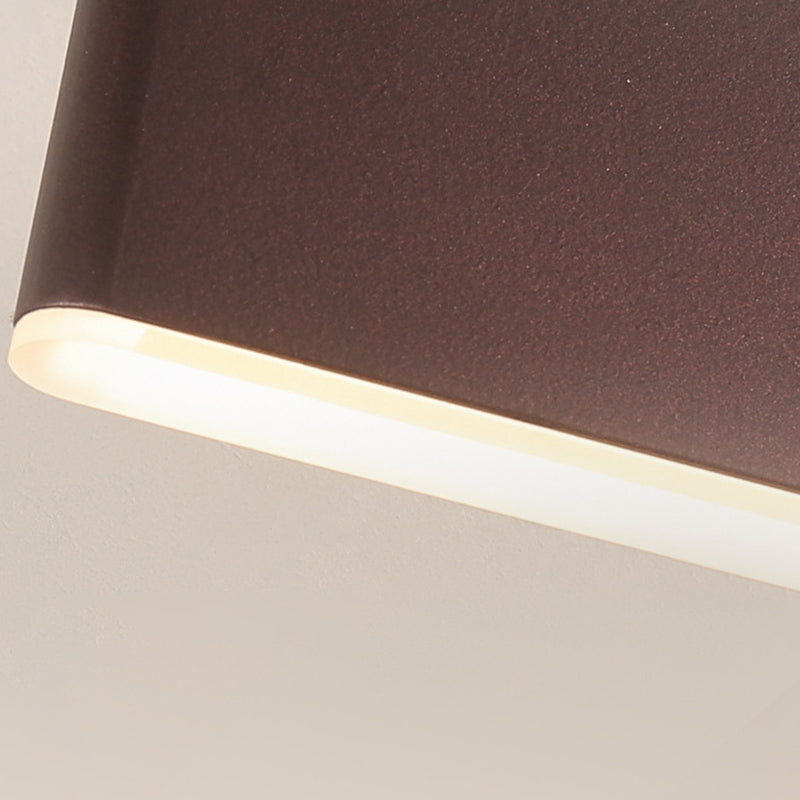Modern Simple Iron Wall Light Rectangle Shape LED Rotatable Wall Lamp for Bedroom