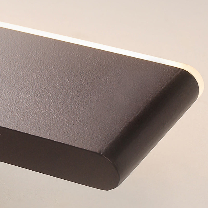 Modern Simple Iron Wall Light Rectangle Shape LED Rotatable Wall Lamp for Bedroom