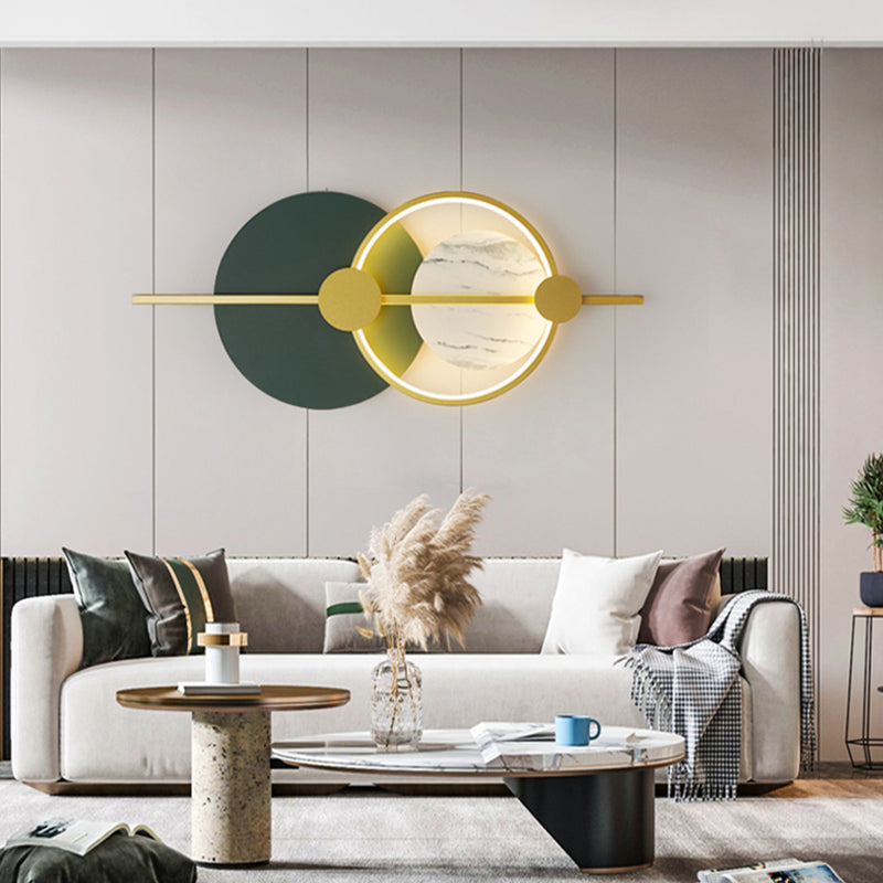 Geometry Shape Metal Wall Light Modern Style Single Light Wall Mount Lighting